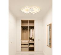 Sky angle Plafoniera LED da Incasso Lampadario da Soffitto - Bianco Moderno 3000 K Luce Gialla Calda per Soggiorno, Corridoio, Camera da Letto, Cucina e Studio