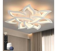 Sky angle Plafoniera Led soffitto stile Moderno con ALEXA e Google Home, Dimmerabile Lampadario Camera da letto con Telecomando