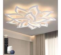 Sky angle Plafoniera Led soffitto stile Moderno con ALEXA e Google Home, Dimmerabile Lampadario Camera da letto con Telecomando