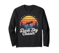Sky Chaser Astronomo retrò Osservazione delle Stelle Road Trip Maglia a Manica