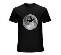 Sky Diving Moon Mens T-Shirt - Dive - Diver - Skydive - Skydiving - Free Falling Black XXL