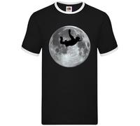 Sky Diving Moon - Ringer Uomo - Dive Diver Skydive Skydiving Free Falling