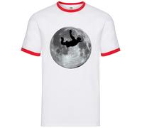 Sky Diving Moon - Ringer Uomo - Dive Diver Skydive Skydiving Free Falling