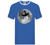 Sky Diving Moon - Ringer Uomo - Dive Diver Skydive Skydiving Free Falling