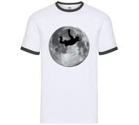 Sky Diving Moon - Ringer Uomo - Dive Diver Skydive Skydiving Free Falling