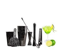 SKY FISH Bartender Kit Cocktail Shaker Set-7 Pieces Stainless Steel Bl