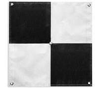 Sky High Bull's-Eye (24"x24") Drone Ground Control Point GCP - UAV Aerial Target for Mapping & Surveying (6 Pack) | Center Eyelets (Black/White Markers) | Pix4D & DroneDeploy Compatible