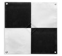 Sky High Bull's-Eye (24"x24") UAV Drone Ground Control Points (GCPs)/Targets aerei per Mapping & Surveying (6 Pack) | Center Passthrough (Black/White Markers) | Pix4D & DroneDeploy Compatible