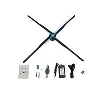 Sky Light 84cm WiFi 3D Orologramma Proiettore Luce Pubblicità Display LED Fan Holographic Lmaging Lampada 3D Remote Hologram Player per Sky Light Shops Bar Pubblicità LED Segni