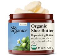 Sky Organics - Burro di karitè biologico - Nutre, lenisce e ammorbidisce la pelle secca - Crudo e non definito - Acidi grassi essenziali e antiossidanti - Naturale, vegano - Cura della pelle, 425g