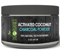 Sky Organics Denti Sbiancante Attivato Cocco Carbone Polvere 59ml Nuovo Naturale