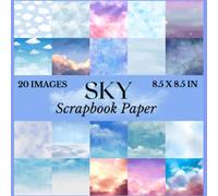 Sky Scrapbook Paper: Collection of double sided aesthetic sky craft paper for scrapbooking, collage, card making and more DIY craft projects to create decorative blue sky and clouds embellishments