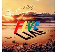 SKY - SKY FIVE LIVE VINYL DOUBLE LP 1983 WILLIAMS/P RY/GRAY/FLOWERS