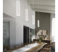 LOOK SQUARE SOSPENSIONE 1 LUCE ATTACCO GU10 D.6X40CM BIANCO