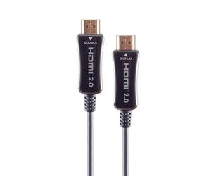 SKY VISION Cavo HDMI 4K Premium per trasmissioni UHD, cavo HDMI ARC ad alta velocità con supporto HDR10, cavo HDMI in fibra ottica, 10 m, ideale per console, TV e computer, nero