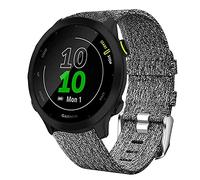 SkyBand Cinturino Compatibile per Garmin Forerunner 55, Moda Nylon Tessuto intessuto Classica Cinturino Compatibile per Smartwatch Garmin Forerunner 55 / Approach S42 / Approach S12 (Grigio)