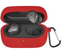 SkyBand Custodia Elastica in Silicone Cover per Jabra Elite 85t (Rosso)