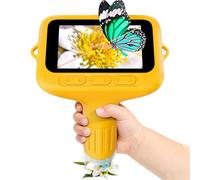 SKYBASIC Microscopio Digitale per Bambini, 1000x Zoom, Schermo 3,0 Pollici, Regalo per Bambini 6-12 Anni (Giallo)