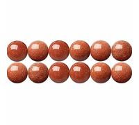 SKYBEADS Perle in Pietra del Sole Tonde 6mm Pietre Dure per Collane Braccialetti Circa 38cm Un Filo 60 Perline