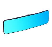 SkycropHD Anti Glare Rear View Mirror for Car, Clip on Wide Angle Panoramic Rearview Mirror Eliminate Blind Spots - Convex, Blue