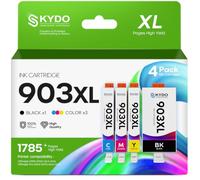 Skydo 903XL Cartucce d'inchiostro compatibili con HP 903XL 903 XL 6960 | 903XL Compatibile con HP OfficeJet 6950 6960 per HP OfficeJet Pro 6960 6970 (Nero Ciano Magenta Giallo, 4-Pack)