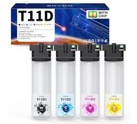Skydo Cartucce d'inchiostro T11D ad alta capacità, compatibili con Epson T11D1, T11D2, T11D3, T11D4 per Workforce-Pro WF-C5390DN, WF-C5390DW, WF-C5390DW BAM, WF-C5890DW, WF-C5890DWF BAM