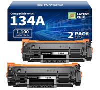 Skydo (con chip) compatibile 134A nero cartuccia toner di ricambio per HP 134 A 134X W1340A W1340X toner da utilizzare con stampanti LaserJet M209dw MFP M234dw M234sdw M234sdn (confezione da 2)