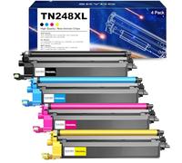 Skydo TN248XL TN248 Cartucce Toner Compatibili per Brother TN248 TN248CMYK TN-248 per Brother DCP-L3520CDWE L3520CDW L3560CDW MFC-L3760CDW LC3740CDW HL-LC3215CW LC3220CW (Nero Ciano Magenta Giallo)