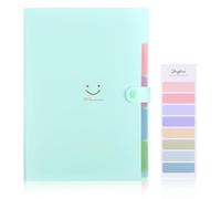 SKYDUE Cartella Portadocumenti, Raccoglitore Documenti Espandibile, Cartelle Portadocumenti A4 Con 5 Tasche, Porta Documenti, Organizer Documenti Per Casa Scuola(Verde)