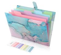 SKYDUE Organizzatore per Documenti, Cartella Espandibile A4, Cartelle in Plastica Colorate, Archiviazione Protettiva e Robusta per Organizzare Documentazione, Ricevute, Fatture, Bollette, Documenti