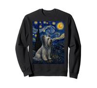 Skye Terrier Cane Van Gogh Notte Stellata Felpa