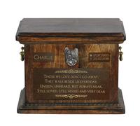 Skye Terrier Grande Urna Con Il Immagine Eines Cane Art-Dog