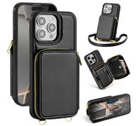 Skyeagle compatibile con iPhone 15 Pro Max Wallet Case per donne? Blocco RFID? Case di telefono Crossbody PU Pieno di credito per copertina per coper