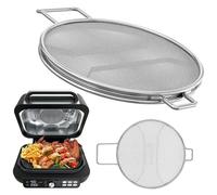 Skyearman Paraurti in acciaio inox per Ninja Foodi Max Pro AG651EU, scudo paraspruzzi di ricambio per Ninja Foodi AG651EU 7 in 1 Air Fryer Accessories