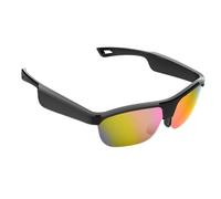 SkyGenius Occhiali intelligenti con altoparlante Bluetooth, protezione UV polarizzata, occhiali da sole con controllo vocale per uomini e donne, colore giallo