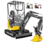 SKYJDM Mini copertura per escavatore, recinzione trasparente per cabina dell'escavatore con tessuto Oxford 600D e pellicola in PVC compatibile con Bobcat E20/Kubota U17 per 1600-3000 libbre