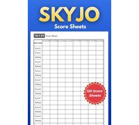 Skyjo Score Sheets: 120 Pages Score Pad for Easy Scorekeeping | 6 × 9 Inches
