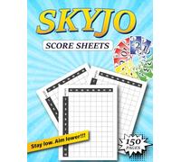 Skyjo Score Sheets | 150 Large Pages Score Pads for Easy Game Tracking: Easy Score Pads for Family & Friends • Track Up to 8 Players • Perfect for Game Night Fun