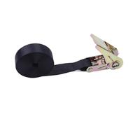 SkyjOy Cinghie A Cricchetto Cinghie di Fissaggio con Fibbia a cricchetto da 8 m/25 mm, con Corda di Tensione con Fibbia in Metallo for Auto, Moto, Bici, Bagagli e Borse Cinghie di Fissaggio(Noir)