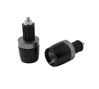 SkyjOy Contrappesi Manubrio Moto Terminali Manubrio Moto universali da 7/8" for manopole, Tappi terminali for, cursori(Titanium)