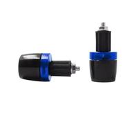 SkyjOy Contrappesi Manubrio Moto Terminali Manubrio Moto universali da 7/8" for manopole, Tappi terminali for, cursori(Blue)
