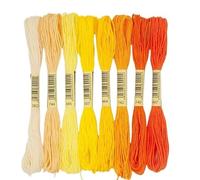 SkyjOy Filo da Ricamo Filo for Punto Croce Lo Stile Unico 8 Punto da Ricamo in Cotone interdentale Matasse for Cucire Mestiere Dofferente Colore sfumato(01)