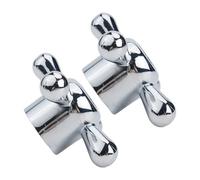 SkyjOy Maniglia Miscelatore Doccia Manopole for rubinetto, 2 pezzi, 69x31x27 mm, accessori for il bagno in lega, ricambio for da cucina, valvola triangolare