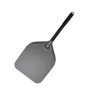 SkyjOy Pala per Pizza 12 13 14 Pala for Pizza con Manico Lungo, Super Liscia, Leggera, for Girare la, Accessori for Forno da Esterno, Pala for Antiaderente(Black 13inch 74cm)