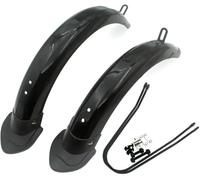 SkyjOy Parafango MTB Parafango for Bici Pieghevole Bicicletta Elettrica da 14 Pollici Staffa in Lega di Alluminio PP Riparo dalla Pioggia Tutto Compreso