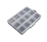 SkyjOy Portagioie Donna Contenitori for perline in plastica trasparente con divisori regolabili for riporre gioielli artigianali(12 Grids)