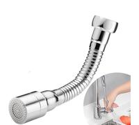 SkyJoy®Prolunga per rubinetto 14cm. in acciaio inox 304.Orientamento fisso.Comoda per lavare i denti, il viso e i capelli e per raccogliere l'acqua. (14cm)