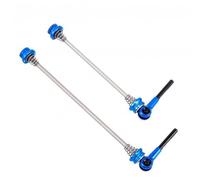 SkyjOy Sgancio Rapido MTB Spiedini for mozzo Ruota Bici 2 Pezzi Asta a sgancio rapido Resistente antifurto Parte Fissa Anteriore Posteriore for Bicicletta da Montagna(Blue)