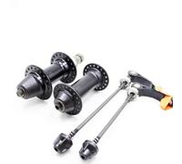 SkyjOy Sgancio Rapido MTB Spiedini for mozzo Ruota Bici 28 32 36 Fori Raggio MTB Filettatura for Cuscinetti Bicicletta Anteriore Posteriore Moutain Sgancio rapido V Freno(28hole Black)
