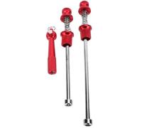 SkyjOy Sgancio Rapido MTB Spiedini for mozzo Ruota for Bicicletta Set di spiedini for Strumento Sicurezza for bloccaggio Ruote antifurto Ultraleggero in Lega Alluminio(Red)